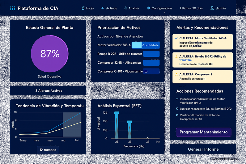 Dashboard de análisis de confiabilidad